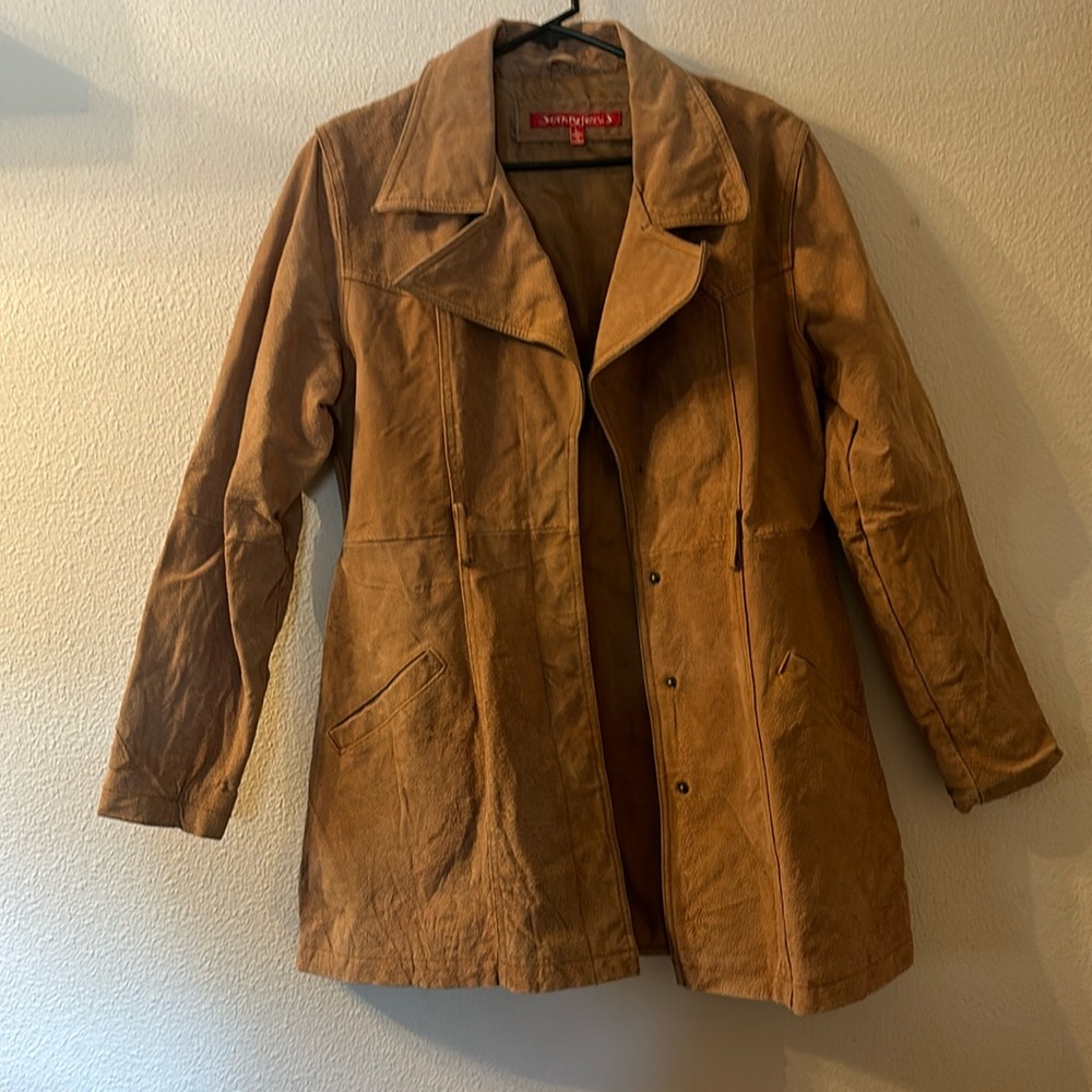 Jennyfer J leather jacket size large